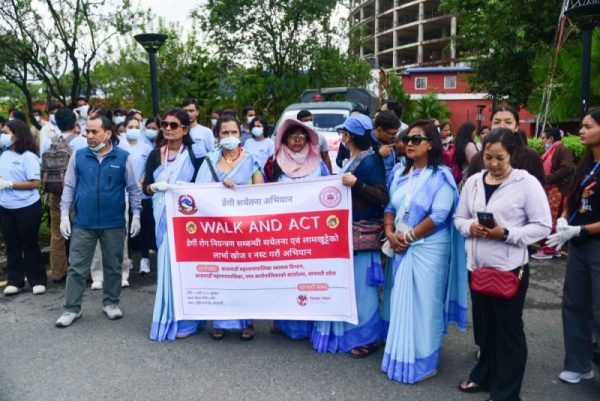 काठमाडौं महानगरपालिकाद्वारा  डेङ्गी नियन्त्रणका लागि ‘वाक एन्ड एक्ट’ मेघा अभियान संचालन