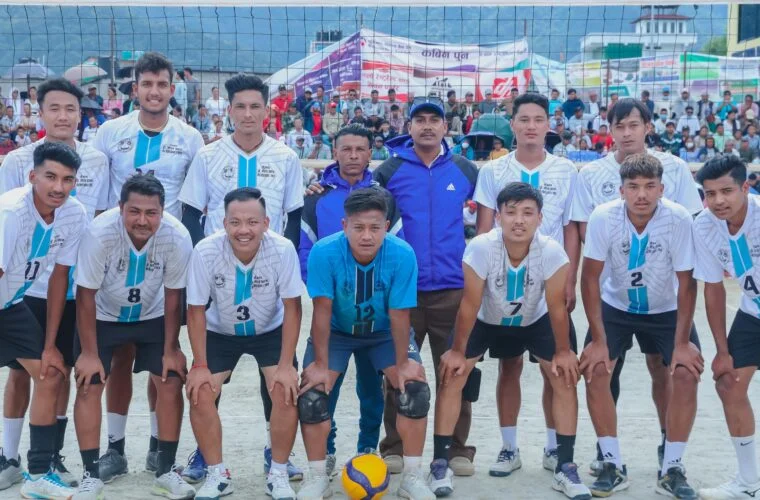 स्याङ्जाको ढुङ्गेदेउरालीलाई लामाचौर कप भलिबलको उपाधि