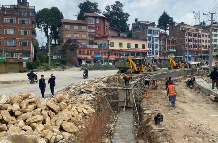 धुलिखेल–सूर्यविनायक सडक : रोकिएको विस्तार कार्य सुरु