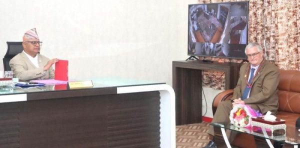 कोशीका मुख्यमन्त्री कार्की र इजरायलका राजदूत बासबीच भेटवार्ता