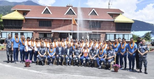 फुटबल खेलाडी तथा प्रशिक्षकको बिदाइ