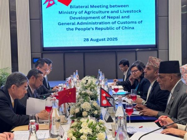 कृषिवस्तु निर्यातका लागि सहजीकरण गरिदिन चीनसँग कृषिमन्त्रीको आग्रह