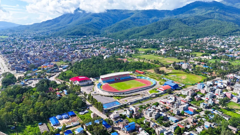 दशौं राष्ट्रिय खेलकुद प्रतियोगिता कुरिरहेको प्रादेशिक रङ्गशाला