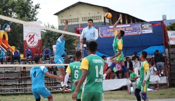लामाचौर कप भलिबल प्रतियोगितामा खुल्ला पुरुष भलिबल प्रतियोगिता सुरु