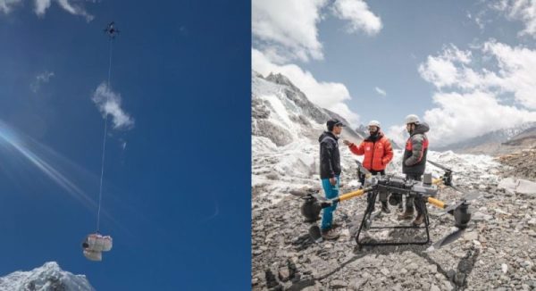 सगरमाथाको फोहर सङ्कलनमा ड्रोनको प्रयोग