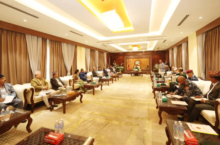 बालुवाटारमा निर्वाचन आयोगका पदाधिकारीसहितको सर्वपक्षीय बैठक