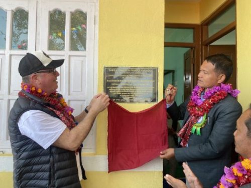 जर्मन विद्यार्थीको सहयोगमा काभ्रेको रोशीमा विद्यालय भवन निर्माण