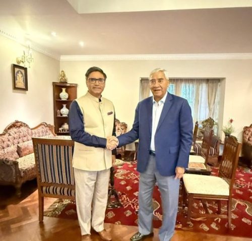 देउवासँग भारतीय विदेश सचिवको भेट