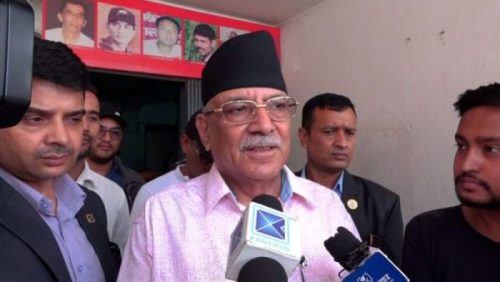 उभसभामुख हटाउने प्रयास गलत भएकाले त्यसको विरुद्धमा उभिन्छौंः प्रचण्ड