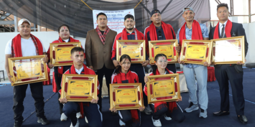 अन्तर्राष्ट्रिय प्रतियोगितामा पदक जितेका खेलाडी सम्मानित