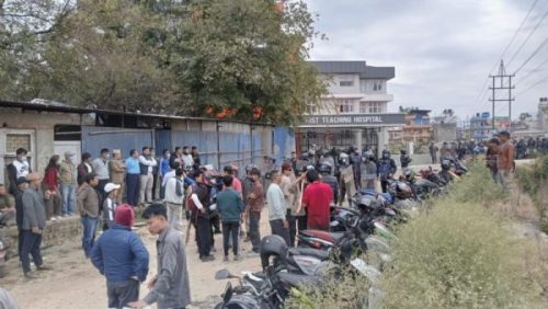 गर्भवतीको मृत्युपछि किस्ट अस्पतालमा तनाव