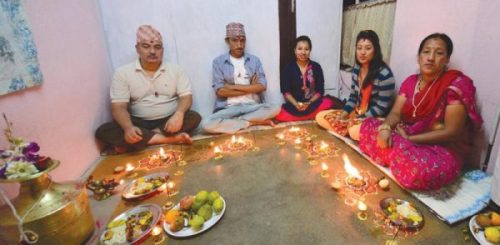 आज नेवार समुदायमा म्हः (आत्म) पूजा गरिँदै