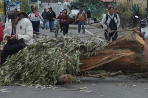 १० प्रान्तमा आपतकालपछि इक्वेडरमा राष्ट्रपति नोबोआको पक्ष–विपक्षमा र्‍याली