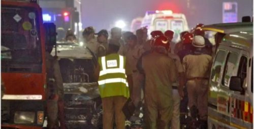 दिल्लीको लालकिल्लानजिकै विस्फोट हुँदा कम्तीमा ८ जनाको मृत्यु