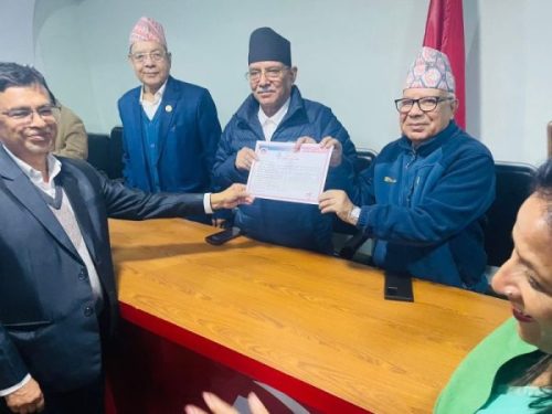 ‘नेपाली कम्युनिस्ट पार्टी’ले पायो दल दर्ताको प्रमाणपत्र