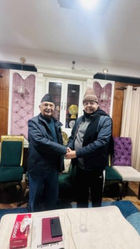 ओली र खनालबीच भेटवार्ता