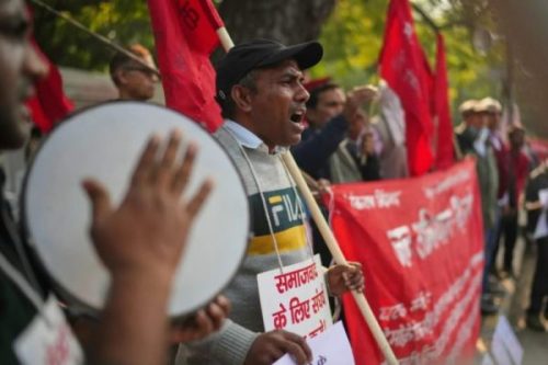 भारतमा नयाँ श्रम संहिताविरुद्ध श्रमिकको देशव्यापी प्रदर्शन