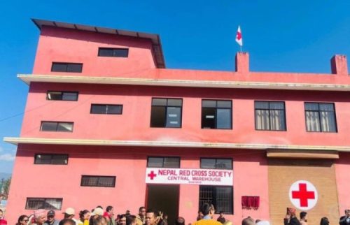 चिनियाँ रेडक्रस सोसाइटीको आर्थिक सहयोगमा भक्तपुरमा रेडक्रसको गोदामघर तयार