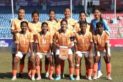 साफ महिला क्लब च्याम्पियनसिप फुटबलः नेपालको एपिएफ क्लब विजयी
