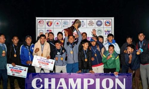 दोस्रो सतिसाले गोल्डकपको उपाधि इन्ट्रा पथरी–११ लाई