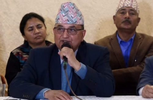 पार्टी बैठकमा औपचारिक रुपले जानकारी गराएरै उम्मेदवारी घोषणा गरेको होः ईश्वर पोखरेल