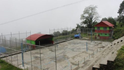 श्रमदान जुटाएर म्याग्दीमा  व्यवस्थित खेलमैदान निर्माण