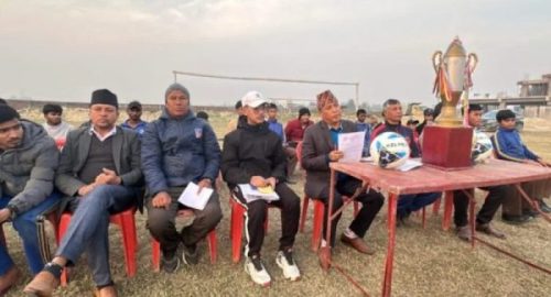 आठ वर्षपछि जिल्लास्तरीय अन्तरविद्यालय फुटबल प्रतियोगिता