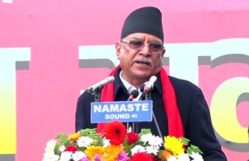 निर्वाचनको मिति सार्ने दुस्साहस नगर्न सरकारलाई प्रचण्डको चेतावनी