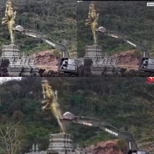 थाइल्यान्डले सीमा क्षेत्रमा मूर्ति हटायो