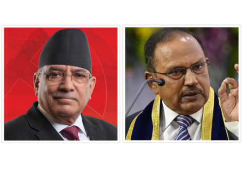 प्रचण्ड र अजित डोभलबीच दिल्लीमा भेटवार्ता