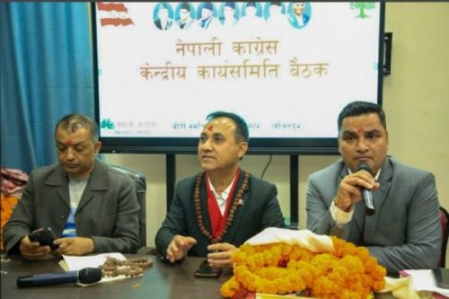 सभापति थापालाई प्रधानमन्त्रीको उम्मेदवार घोषणा गरेर जाने कांंग्रेसको निर्णय
