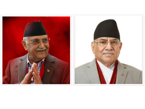 ओली र प्रचण्डबीच भेटवार्ता