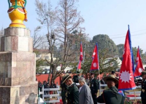 प्रधानमन्त्री कार्कीद्वारा सहिदप्रति श्रद्धाञ्जली अर्पण