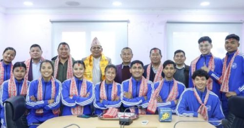 सेपाकताक्रो च्याम्पियनसिपमा सहभागी हुने नेपाली टोलीको बिदाइ