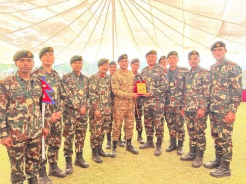 नेपाली सेनालाई पाकिस्तानमा स्वर्ण पदक