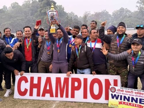 दोस्रो पथरी शनिश्चरे भेट्रान्स गोल्डकपको उपाधि उर्लाबारीलाई