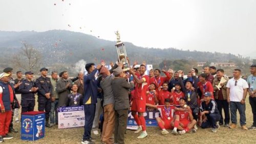 प्रथम पृथ्वीनारायण गोल्ड कपको उपाधि नेपाल पुलिस क्लबलाई