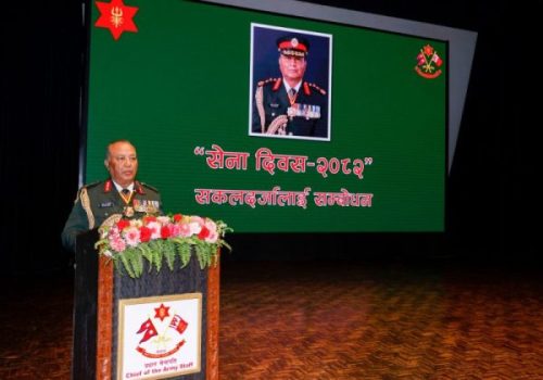 निर्वाचन शान्तिपूर्ण रुपमा सम्पन्न गराउन प्रधानसेनापतिको विशेष निर्देशन