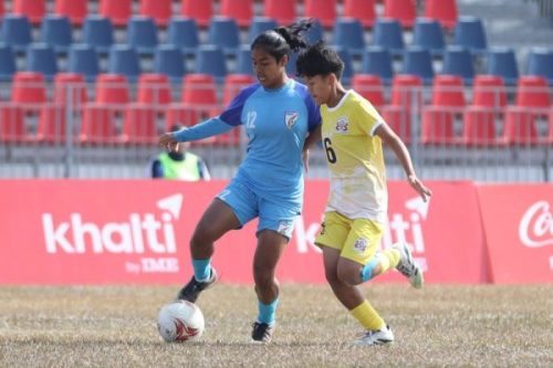 साफ महिला च्याम्पियनसिपमा भारतद्वारा भुटान पराजित