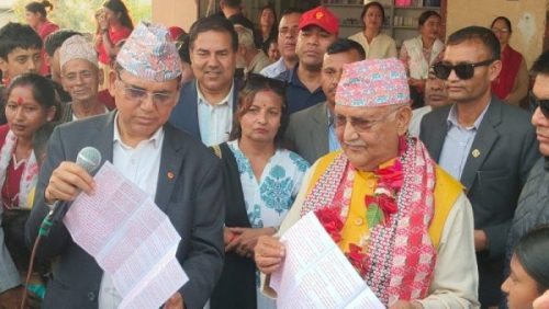 झापा-५ का लागि ओलीको ४२ बुँदे प्रतिवद्धता