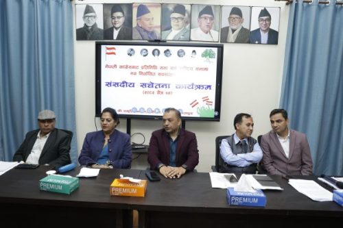 कांग्रेसका  नवनिर्वाचित सांसदहरूलाई अभिमुखीकरण