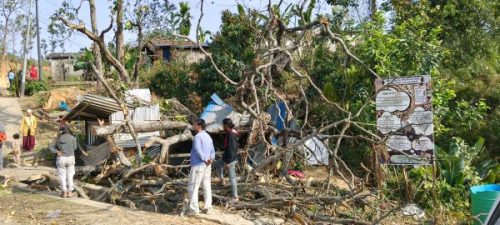 उदयपुरको कटारीमा हुरीबतासले रुख ढल्दा दुई जनाको मृत्यु