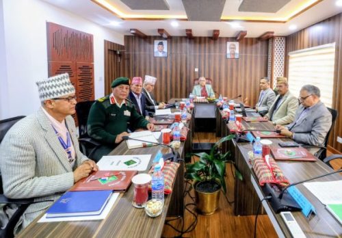 निर्वाचन निष्पक्ष ढङ्गबाट सम्पन्न गर्न कुनै किसिमको अभाव हुन नदिने  राष्ट्रिय सुरक्षा परिषद्को निर्णय