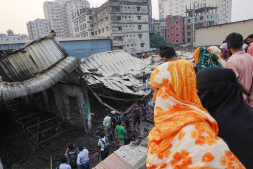 ढाकामा ग्यास उद्योगमा आगलागी हुँदा पाँच जनाको मृत्यु