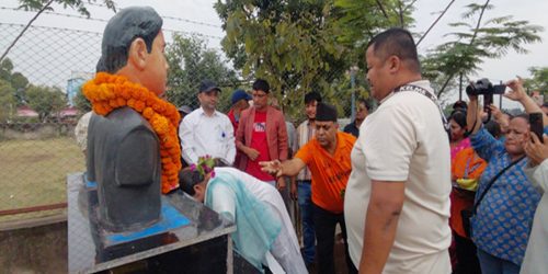 नेपालगंजमा जेनजी आन्दोलनका सहिदको सम्मानमा सालिक अनावरण