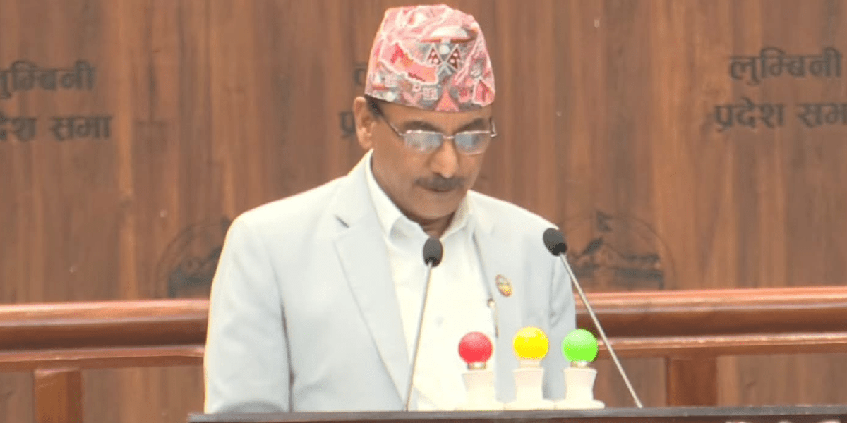 लुम्बिनीमा बजेटका सिद्धान्त प्रस्तुत उत्पादन, रोजगारी र क्रमागत पूर्वाधारलाई प्राथमिकतामा दिइने