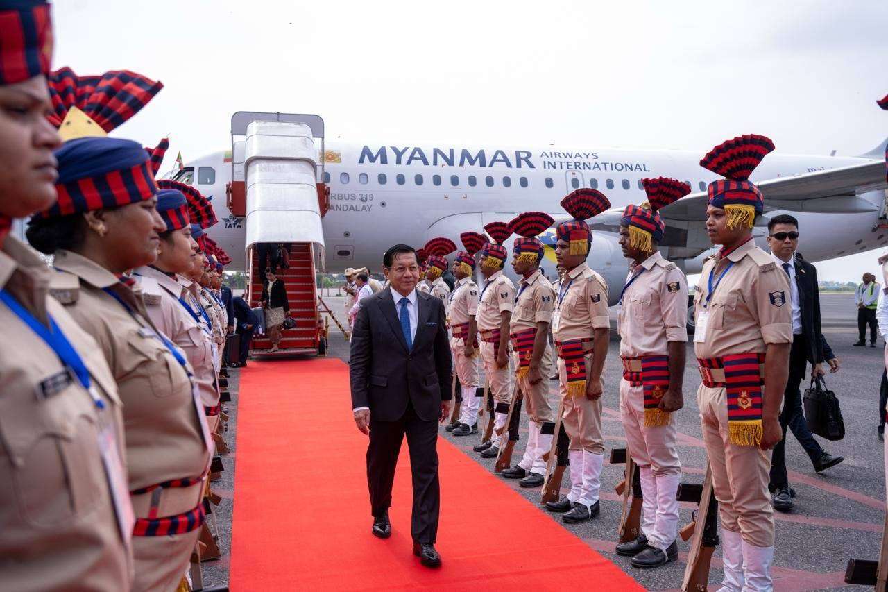 म्यान्माका राष्ट्रपति भारत भ्रमणमा