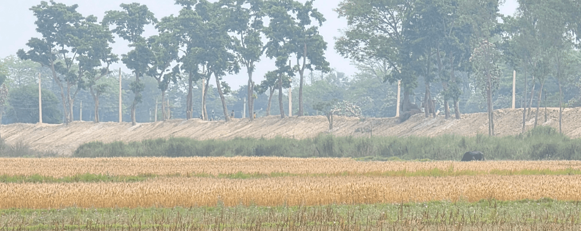 सीमा क्षेत्रको बाँध अग्लो बनाउँदा, गौर डुबानको जोखिममा