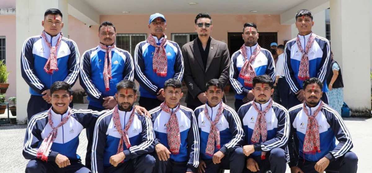 एसियाड तयारीको लागि पुरुष कबड्डी टोली भारत जाँदै