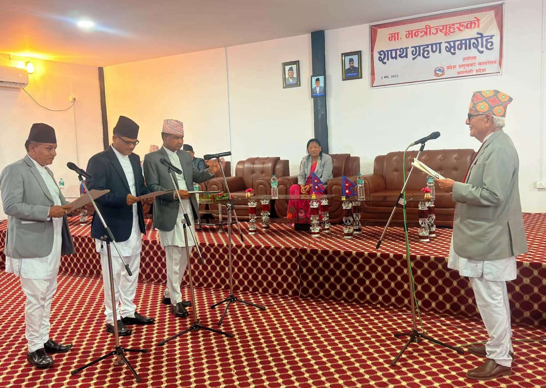 तीन सातापछि कर्णालीमा तीन मन्त्रीको शपथ